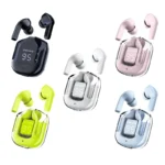 Air31 Crystal Wireless Earbuds with Silicone Case & Earbuds String - Image 5