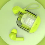 Air31 Crystal Wireless Earbuds with Silicone Case & Earbuds String