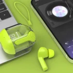 Air31 Crystal Wireless Earbuds with Silicone Case & Earbuds String - Image 2