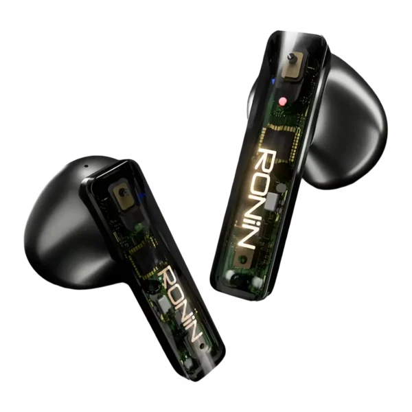 A pair of R-7090 earbuds
