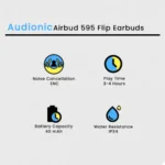 Audionic Airbud 595 Flip Earbuds - Image 6