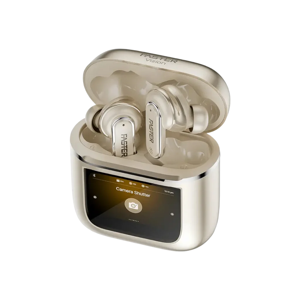 Faster Vizion - Touch Screen Display Earbuds