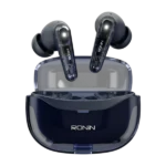 Ronin Lucid R-7135 open case with both earbuds