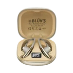 Bluks BX-604 Auraloop Beige color variant pair with case