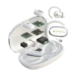 Interlink I-319 Sports Earbuds open case with detailed system