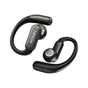Pair of Ronin Ear Flip R-7150 earbuds placed side by side