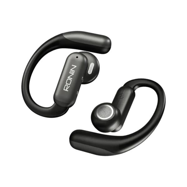 Pair of Ronin Ear Flip R-7150 earbuds placed side by side