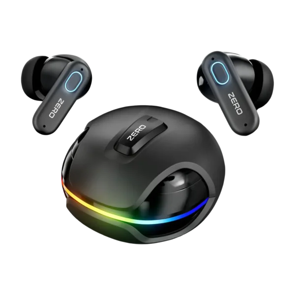 ero Fusion Earbuds Black complete set with RGB lights