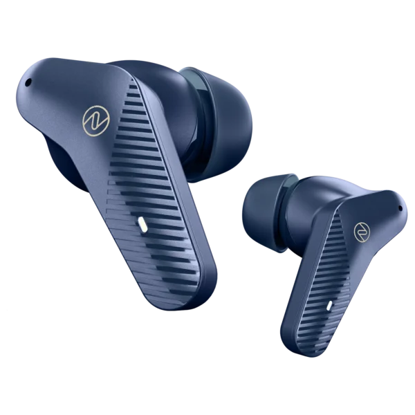 Zero Gravity Earbuds Blue pair side by side