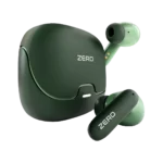 charging case for Zero Wave Pro Earbuds with both earbuds in green