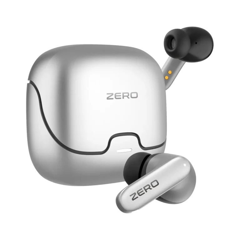 Zero Wave Pro Earbuds with both earbuds and charging case