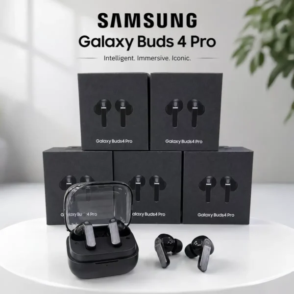 Galaxy Buds 4 Pro Master Copy Black color complete set