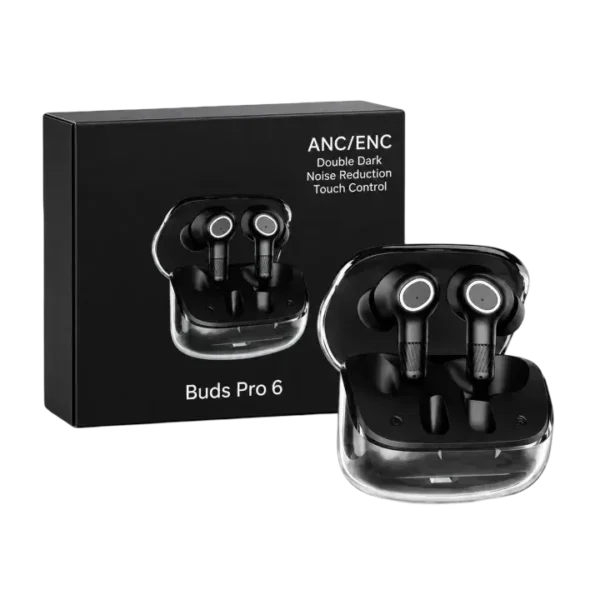 Buds Pro 6 Wireless Earbuds Master Copy – ANC with Dual Drivers - Image 1
