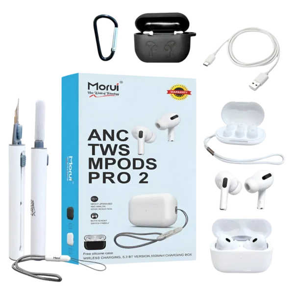 Full accessories of Morui MPODS PRO 2 AirPods