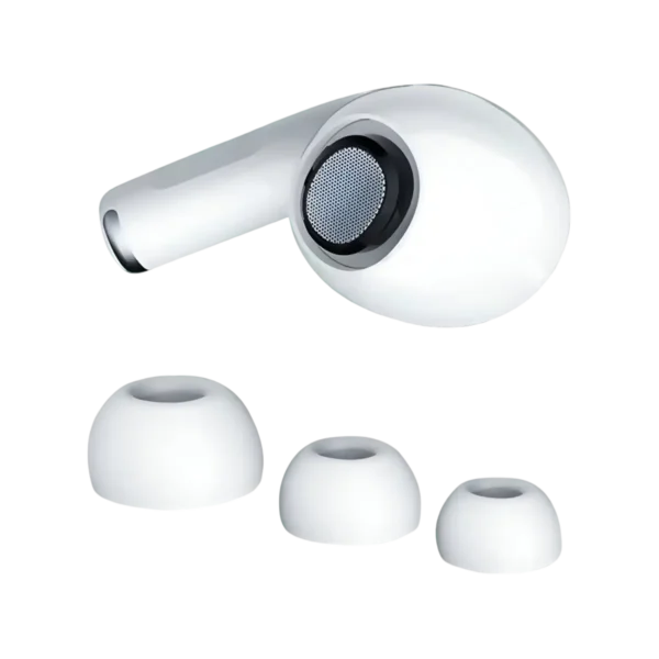 Morui MPODS PRO 2 single earbud close-up with eartips