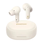WestPoint WP-125 earbud close-up with charging case