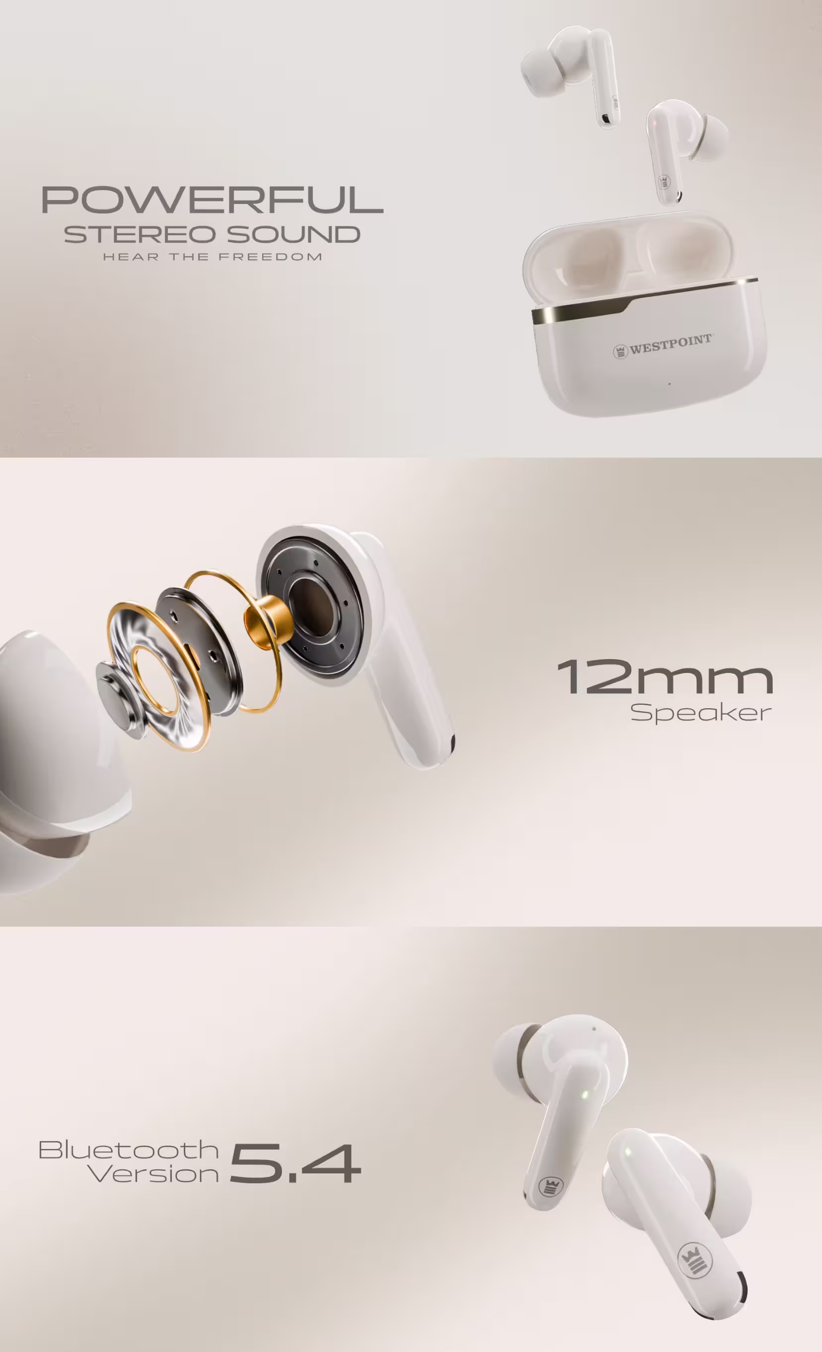 WestPoint WP 140 Earbuds infographic
